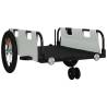 Durable Bike Trailer - Grey Oxford Fabric & Iron Construction