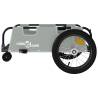 Durable Bike Trailer - Grey Oxford Fabric & Iron Construction