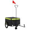 Bike Trailer Black and Green - 45 kg Iron | HipoMarket