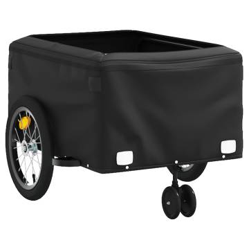 Bike Trailer Black and Green - 45 kg Iron | HipoMarket