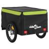 Bike Trailer Black and Green - 45 kg Iron | HipoMarket