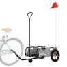 Bike Trailer - Grey Oxford Fabric & Iron | HipoMarket