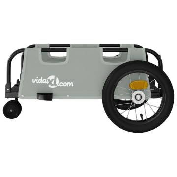 Bike Trailer - Grey Oxford Fabric & Iron | HipoMarket