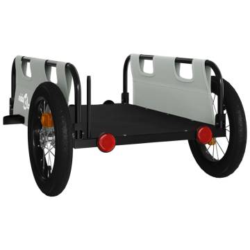 Bike Trailer - Grey Oxford Fabric & Iron | HipoMarket