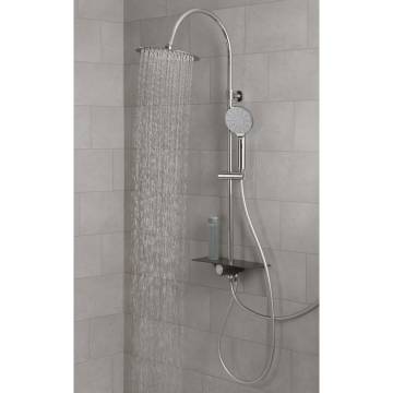 SCHÜTTE AQUASTAR Overhead Shower Set | Chrome-Anthracite