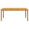 Garden Dining Table 180x90cm - Solid Acacia Wood | Hipo Market