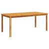 Garden Dining Table 180x90cm - Solid Acacia Wood | Hipo Market