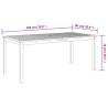 Garden Dining Table 180x90cm - Solid Acacia Wood | Hipo Market