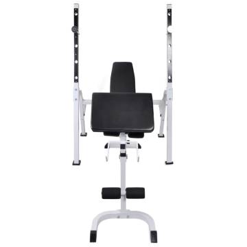 Adjustable Workout Bench & Weight Rack Set - 60.5kg