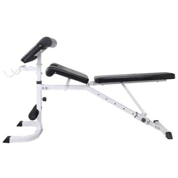 Adjustable Workout Bench & Weight Rack Set - 60.5kg