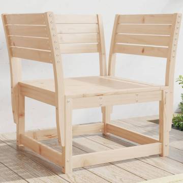 Solid Pine Garden Chair - Comfortable Outdoor Seating