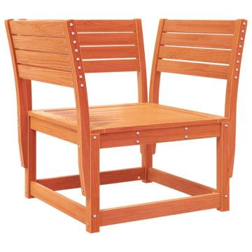 Garden Chair Wax Brown Solid Wood Pine | Comfort & Style