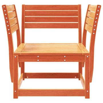 Garden Chair Wax Brown Solid Wood Pine | Comfort & Style