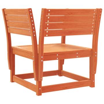 Garden Chair Wax Brown Solid Wood Pine | Comfort & Style