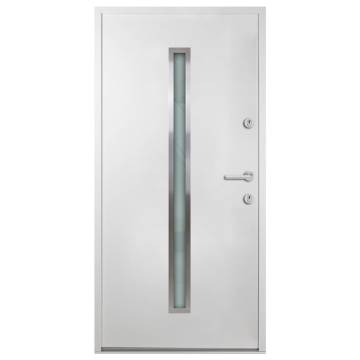 Elegant White Aluminium Front Door 110x207.5cm