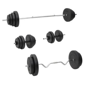 Barbell and Dumbbell Plate Set - 120 kg for Versatile Workouts