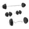 Barbell and Dumbbell with Plates Set 120 kg Weight 120 kg Model straight bar + super curl bar + dumbbell bar Number of 1 