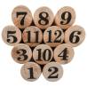 Number Kubb Game Set Wood - Fun Outdoor Game for All Ages