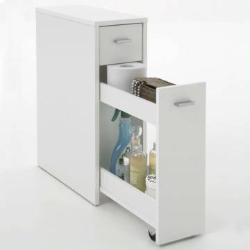 FMD Drawer Cabinet - 2 Drawers, White - 20x45x61 cm