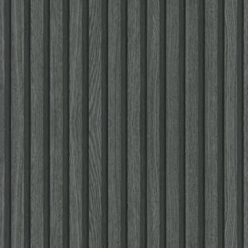 Noordwand Wallpaper Botanica Wooden Slats - Black & Grey Design