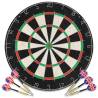 Professional Dart Set with Sisal Dartboard & Steel Tips