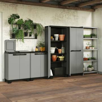 Keter Recycling Cabinet - Planet Grey and Black | Hipomarket