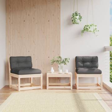 Garden Sofas with Cushions - Solid Pine Wood | Hipomarket