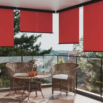 Red Balcony Side Awning 165x250 cm | Privacy & Protection