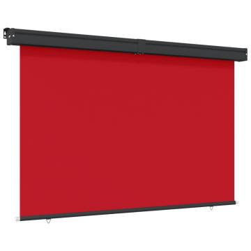 Red Balcony Side Awning 165x250 cm | Privacy & Protection