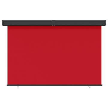 Red Balcony Side Awning 165x250 cm | Privacy & Protection