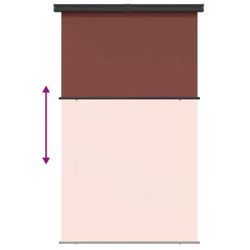 Buy Balcony Side Awning 175x250 cm Brown - Privacy & Style