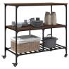 Kitchen Trolley Brown Oak - Durable & Versatile Storage