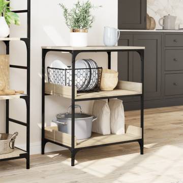 Kitchen Trolley Sonoma Oak - Stylish Storage Solution