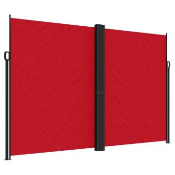 Retractable Side Awning Red 220x1000 cm | Hipo Market