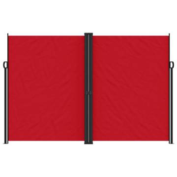 Retractable Side Awning Red 220x1000 cm | Hipo Market