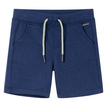 Kids' Dark Blue Shorts with Drawstring | Size 104