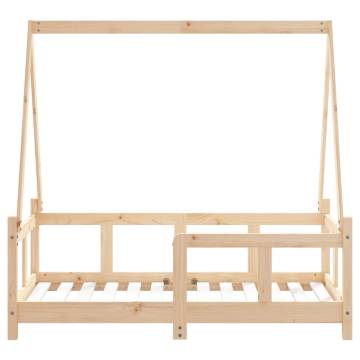 Kids Bed Frame 70x140 cm Solid Wood Pine - Fun & Safe