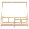 Kids Bed Frame 70x140 cm Solid Wood Pine - Fun & Safe