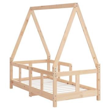 Kids Bed Frame 70x140 cm Solid Wood Pine - Fun & Safe