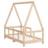 Kids Bed Frame 70x140 cm Solid Wood Pine - Fun & Safe