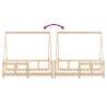 Kids Bed Frame 70x140 cm Solid Wood Pine - Fun & Safe