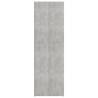 Elegant Concrete Grey Office Cabinet - 60x32x190 cm