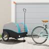 Bike Trailer Black and Blue 45 kg Iron Colour blue Size 68 x 133 x 68 cm 