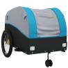 Bike Trailer Black & Blue - 45 kg Iron Cargo Carrier