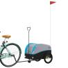 Durable Bike Trailer Black & Blue - 30 kg Capacity | HipoMarket