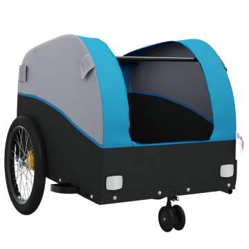 Durable Bike Trailer Black & Blue - 30 kg Capacity | HipoMarket