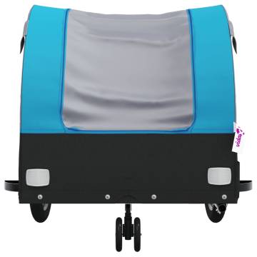 Durable Bike Trailer Black & Blue - 30 kg Capacity | HipoMarket