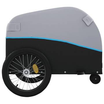 Durable Bike Trailer Black & Blue - 30 kg Capacity | HipoMarket