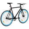 Fixed Gear Bike Black & Blue 700c 55 cm - Stylish & Safe Ride