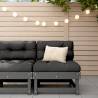 Garden Middle Sofa Grey Solid Wood Pine Colour grey pine Quantity in Package 1 Model middle sofa 